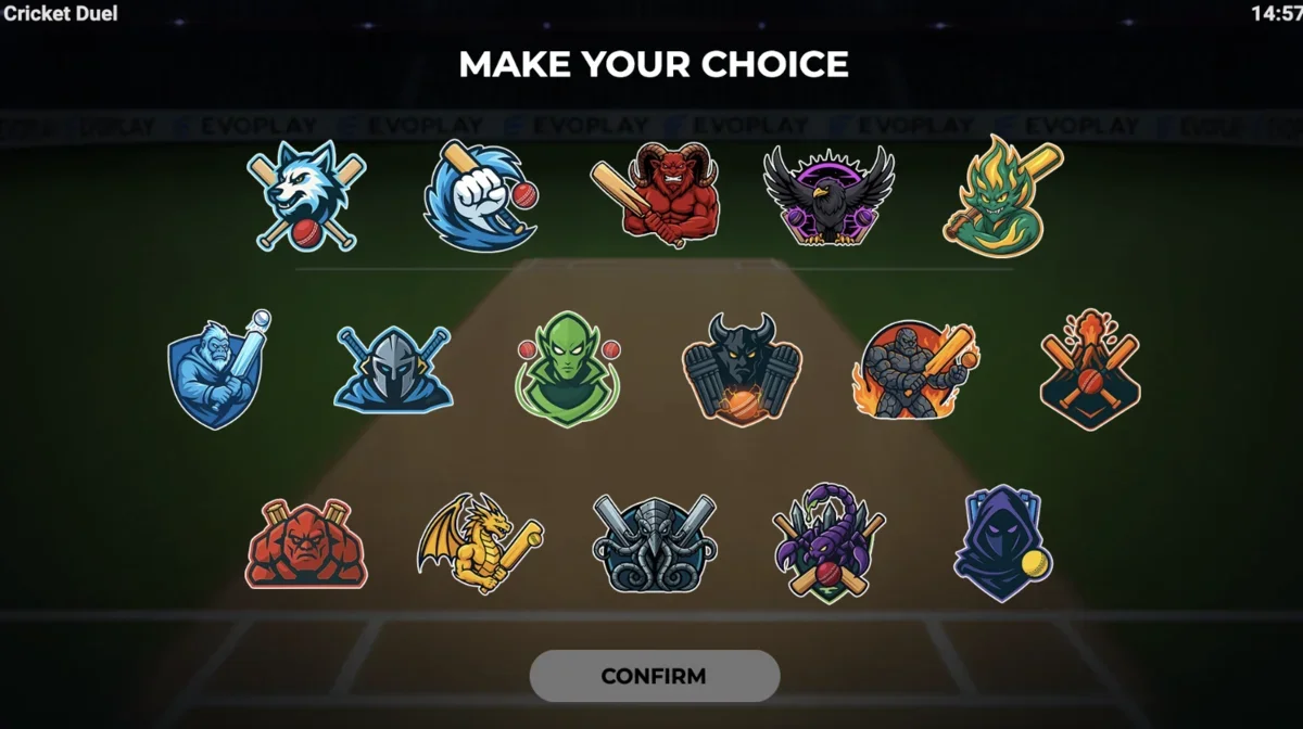 Cricket Duels active gameplay showing multiplier building with hits and progress bar